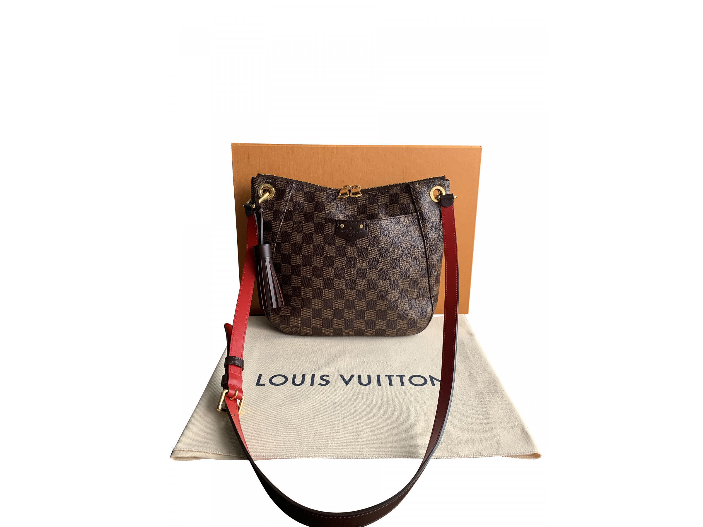 VERKAUFT - Louis Vuitton Tasche Schultertasche N42230 * South Bank Besace  Damier mit Rechnung * TOP
