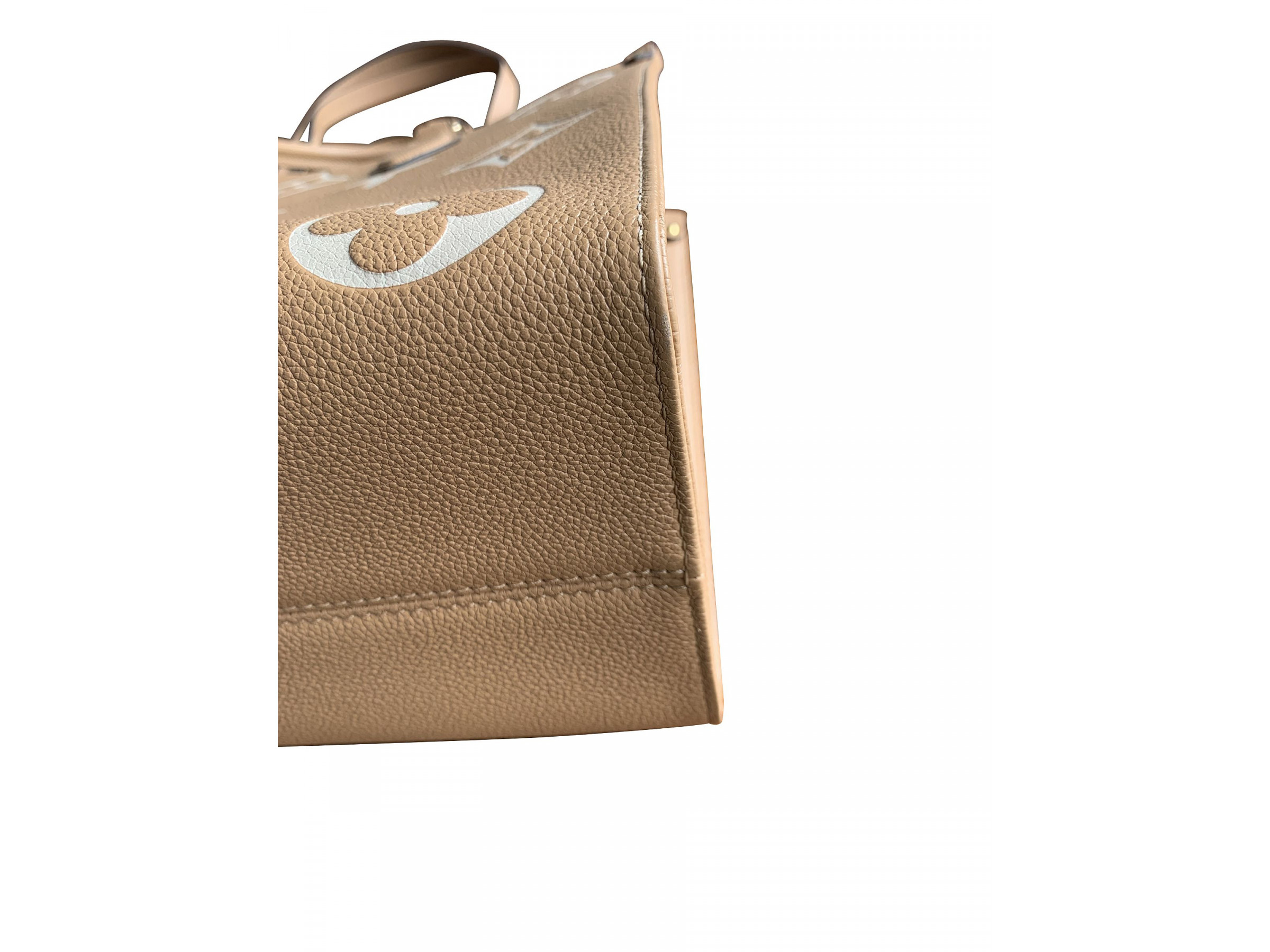 Louis Vuitton Onthego MM Tote Bag M45982 Arizona Beige Hand Shoulder Auth LV  New